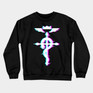 full metal alchemist glitch logo 2 Crewneck Sweatshirt